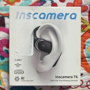 Inscamera T6 Open-Ear True-Wireless Earbuds new